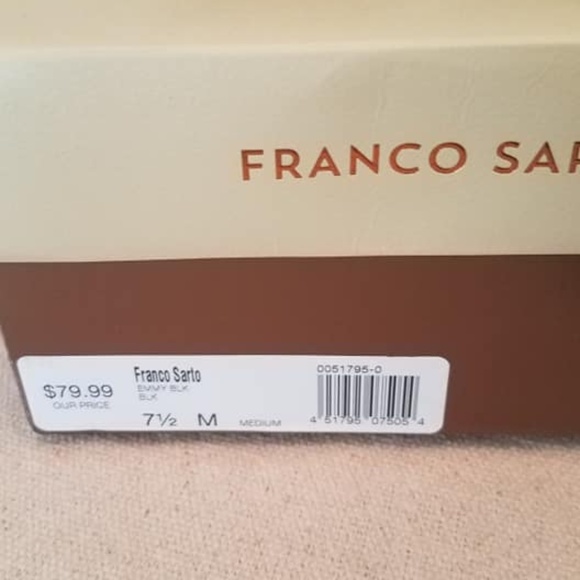 Franco Sarto Patent Leather Black High Heel Shoes - Picture 6 of 6